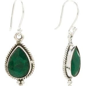 Shivam Emerald💚 Teardrop💧Earrings